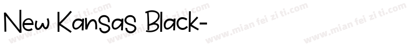New Kansas Black字体转换